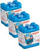 Plasticforte 100 grams koelelementen - 6x stuks - 8 x 7.5 x 2.3 cm - blauw - kunststof