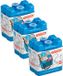 Plasticforte 100 grams koelelementen - 6x stuks - 8 x 7.5 x 2.3 cm - blauw - kunststof