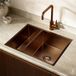 LOMAZOO Évier Cuisine Cuivre Ambre - 55,5 x 41 cm - Inox