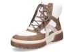 Rieker dames veterboot beige wit