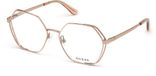Guess GU2792 028 Lunettes rectangulaires en métal pour femme