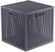Curver Kaya Panier de rangement Cube - 19L - 28x28x28 cm - Anthracite