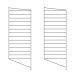 Montant d'étagère String Gris foncé, 85x30 cm, lot de 2