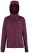 Regatta Fleece met capuchon en volledige rits voor dames Kemilia - Polyester/Elastaan - Dark Pimento/Black - Maat 46