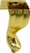 Pieds de meuble Ludwik finition chrome doré, 14,5 cm de haut