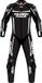 MUGENRACE Combinaison de moto en cuir perforé d'une seule pièce Ohvale pour enfants - Taille 164 - Noir/Blanc