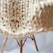 Laine à tricoter très épaisse - Fil de noyau volumineux pour gros projets de tricot - Convient pour le crochet, le feutrage, les tapis, les couvertures et autres projets d'artisanat (crème)