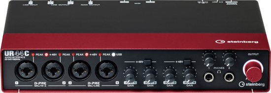 Steinberg UR44C Red USB 3 Audio Interface - USB audio interface