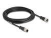 DeLOCK 80846 M12 câble réseau, câble de brassage CAT 5e S/FTP 5,00 m Noir