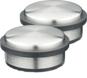 Merkloos Relaxdays deurstopper rvs - set van 2 - H x Ø: 5 x 10 cm