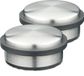 Merkloos Relaxdays deurstopper rvs - set van 2 - H x Ø: 5 x 10 cm