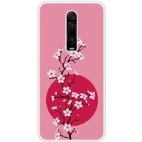 Mi 9T Cherry blossom bedrukt siliconen hoesje