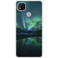 Xiaomi Redmi 9C Aurores boreales Verstevigd hoesje met sublimatie bedrukking