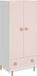 en.casa Kinderkledingkast Vaarentaa met lade 126x60x41 cm roze