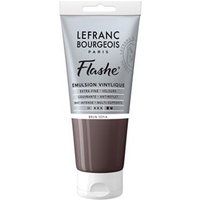 Lefranc Bourgeois Flashe Series 1 - Sepia Brown Vinyl Emulsion Paint - Opaque Matte - 80ml