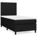 vidaXL Boxspringbed met matras, stof, zwart, 80x200 cm