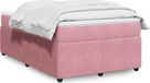 Maison Exclusive - Sommier À Lattes De Lit Avec Matelas Rose 120x190 Cm Velours