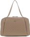 GUESS Devon Travel Tote Taupe Logo Schoudertas