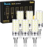 Merkloos Ledlampen E14 - Koudwit licht - Huis verlichten - Energiezuinig - 6 stuks - Wit