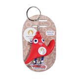 PARIS 2024 Paris 2024-JO Olympische Spelen sleutelhanger Mascotte PHRYGE JO, JO2415, rood, 7 cm