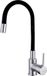 kielle Oudee - Robinet de cuisine avec bec flexible, chrome/noir 10502100