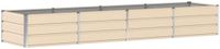 vidaXL Plantenbak Ivoor 320 x 80 x 45 cm Staal
