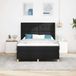 Prolenta Maison Exclusive - Boxspringbed met hoofdeinde, zwart, 160 x 200 cm, gestoffeerd