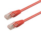 WP WPC-PAT-5U050R netwerkkabel Rood 5 m Cat5e U/UTP (UTP)