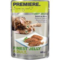 PREMIERE Finest natvoer kat Jelly Adult rijk aan eend 22x85 g