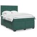 Maison Exclusive - Sommier à lattes de lit et matelas vert foncé 140x200cm velours