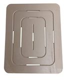 Castelmerlino Accessoires voor de douche, marine multiplex, taupe, 54 x 68 cm
