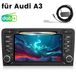 Audi autoradio 7 pouces pour Audi A3 S3 RS3 (2003-2012) avec Bluetooth, DVD, GPS, navigation par satellite, USB, RDS et DAB+