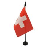 AZ FLAG Tafelvlag Zwitserland 15x10 cm