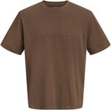 JACK & JONES JJESTAR JJ TEE SS NOOS JNR Jongens T-shirt - Katoen - Maat 140 - Bruin