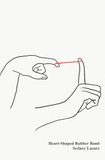 Heart-Shaped Rubber Band