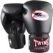Twins Special BG-N Gants de boxe – Cuir véritable – Sparring & Entraînement – Noir – 18 oz