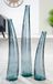 Gilde GlasArt vaas Corno Petrol - 80 cm
