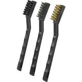TOOLCRAFT Staalborstel RVS, Nylon, Messing 170 mm 1 set(s)