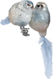 Decoris Ster glas l2b4.5h4 cm mblw ass 12st kerst