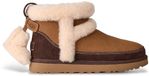 UGG Bruine Classic Mini Heritage leren enkellaarsjes