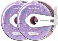 Staleks 2x Rouleau de ponçage Blanc auto-adhésif 240 Grit en boîte plastique