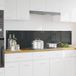 vidaXL Keukenachterwand - 2 stuks - Donkergrijs - 90 x 40 cm - Gehard glas