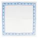 Garcia de Pou 2 x 50 servetten 33x33cm "Double Point" Wit, motief Vis Blauw