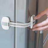 Heble 2 x Knijpslot Zelfklevend 20 cm - Kinderbeveiliging - Wit
