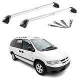 Chrysler Grand Voyager 1995-2007 Barre de toit Aluminium Argent 2 Pièces 100kg
