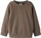 Lil' Atelier Sweatshirt Loose fit Shitake Biologisch katoen Maat 92