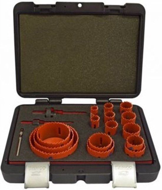 Bahco 3834-SET-153 18-delige Sandflex Gatzagenset in koffer - Bi-Metaal