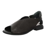 Think! Kamaa Dames Slides Zwart Leer Maat 38