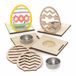 Baker Ross AX806 Paasei houten theelichthouder Kits - Pack van 4