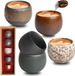 Tasses à expresso 5 pièces 50 ml - Grès - Blanc